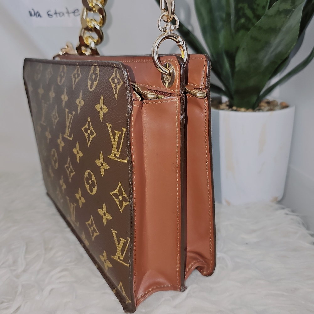 Louis Vuitton Brown Monogram Crossbody Bag - Picture 10 of 16